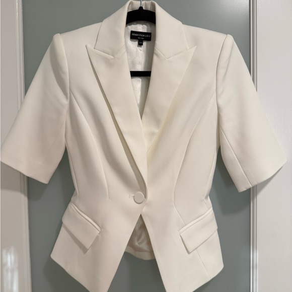 Generation Love Jackets & Blazers - GENERATION LOVE Melbourne Short-Sleeve Blazer Women's White Blazer